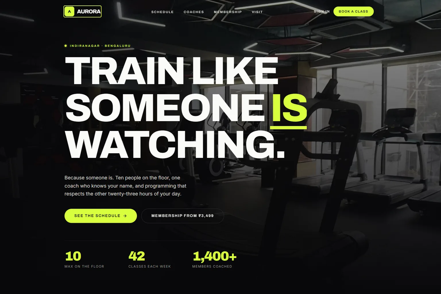 Aurora — Strength & Movement Studio — Home and class booking